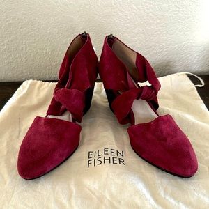 New Eileen Fisher Suede Heels